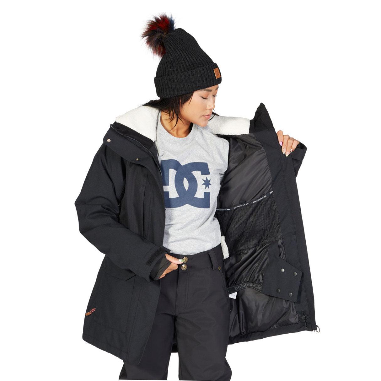 Campera Dc Snow Panoramic Parka Girl Negro - Indy