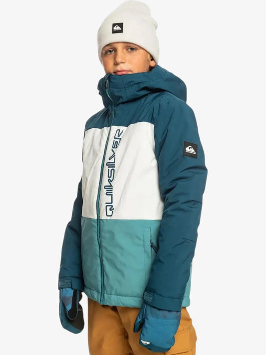 Campera Niño Snow Quiksilver Side Hit Niño Azul Blanco