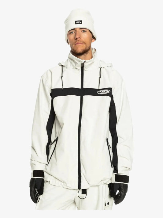 Campera Quiksilver Snow Live Wire Blanco Negro