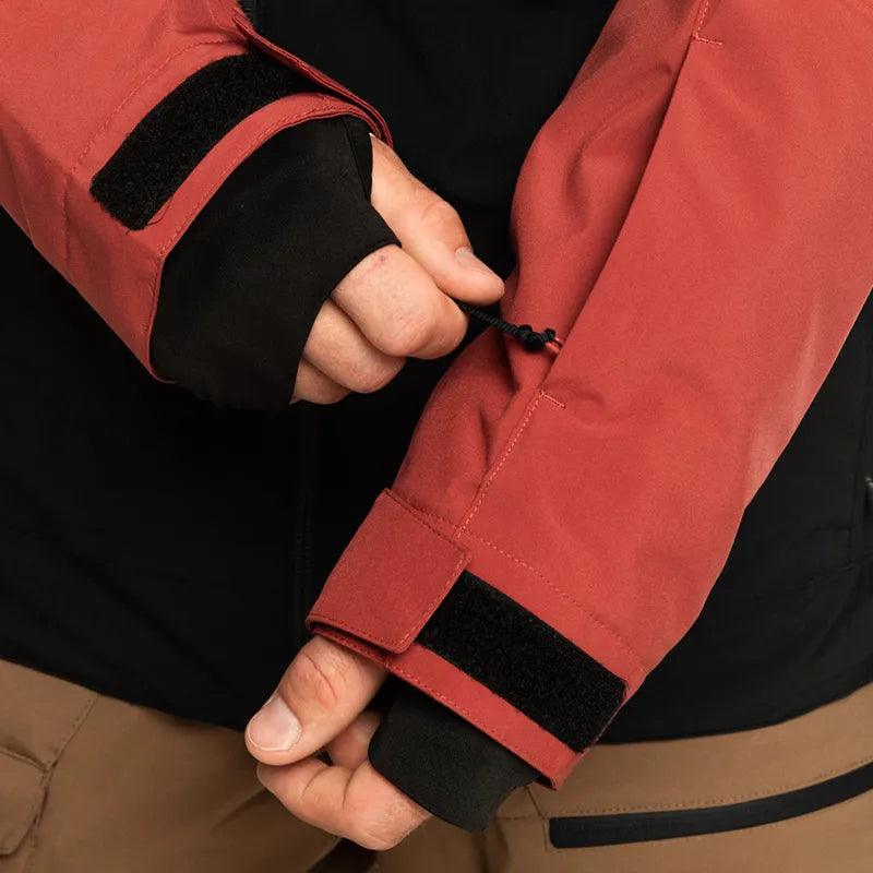 Campera Quiksilver Snow Sycamore Bordo Marron Negro - Indy
