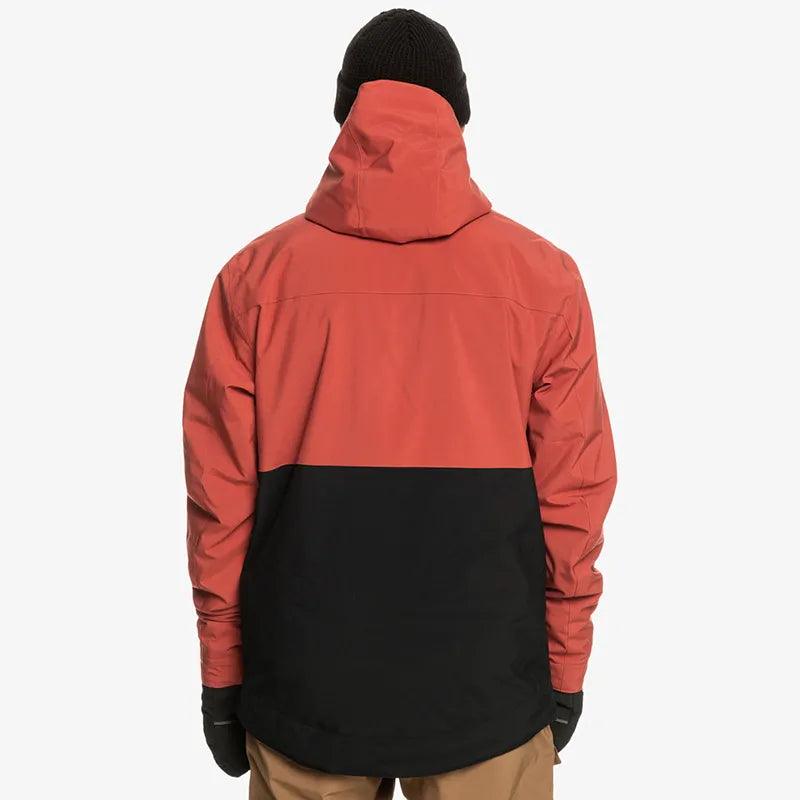 Campera Quiksilver Snow Sycamore Bordo Marron Negro - Indy