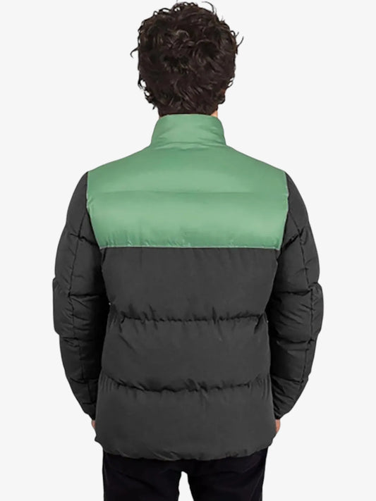 Campera Quiksilver Wolf Shoulders Gris Oscuro Verde