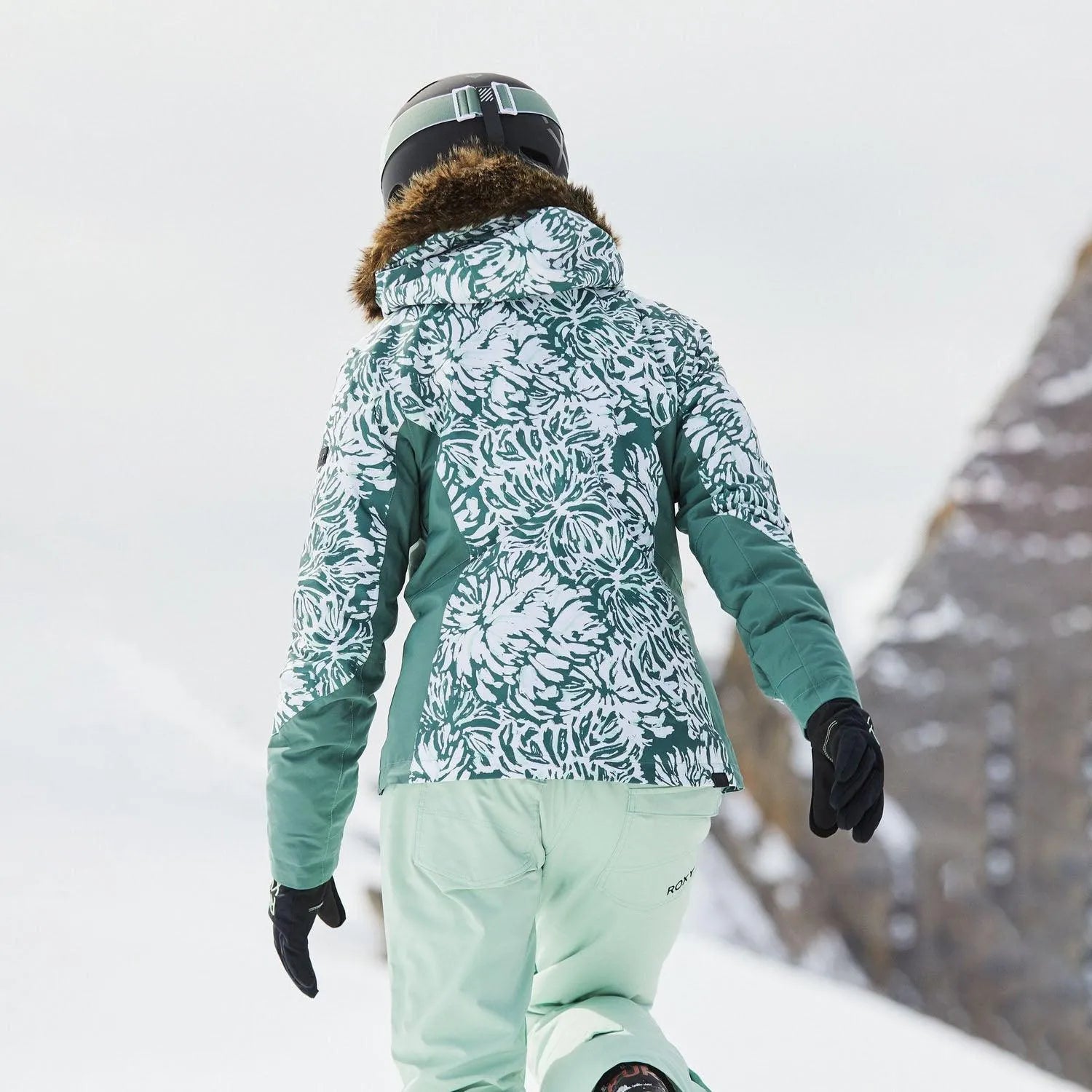 Campera Roxy Snow Jet Ski Premium Verde - Indy