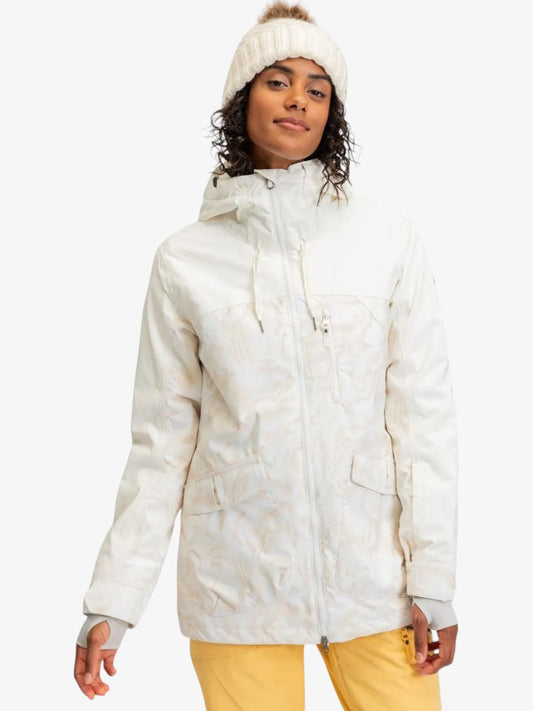 Campera Roxy Snow Stated Blanco
