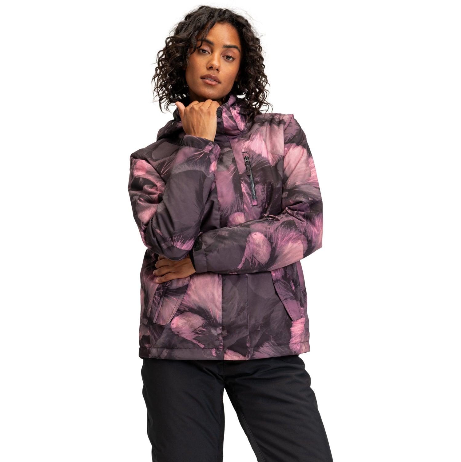 Campera Snow Roxy Jetty Negro Rosa - Indy