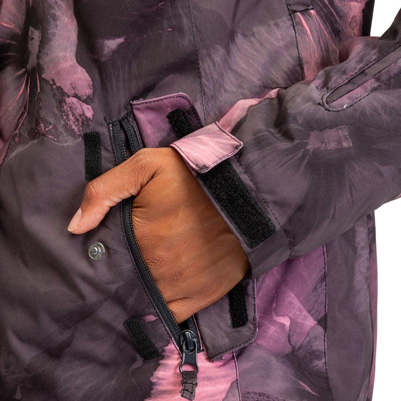 Campera Snow Roxy Jetty Negro Rosa - Indy