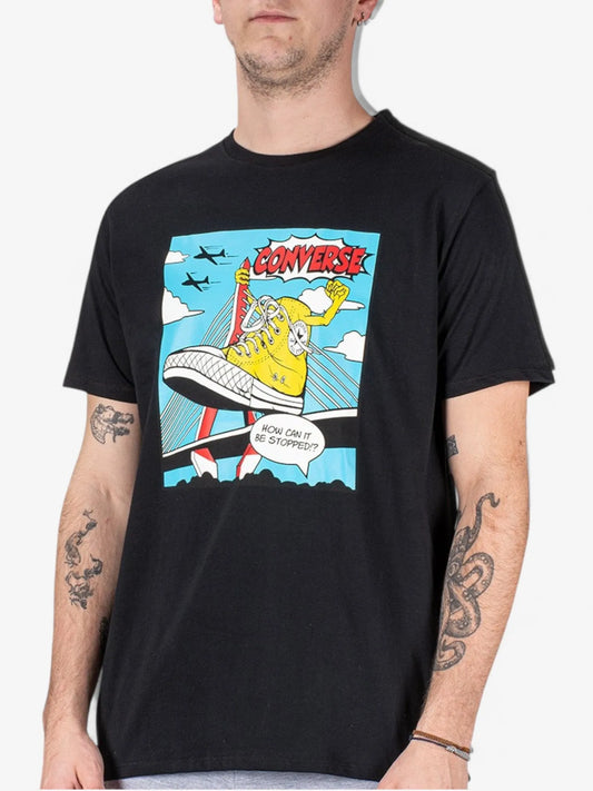 Remera Converse Comic Shoe Negro