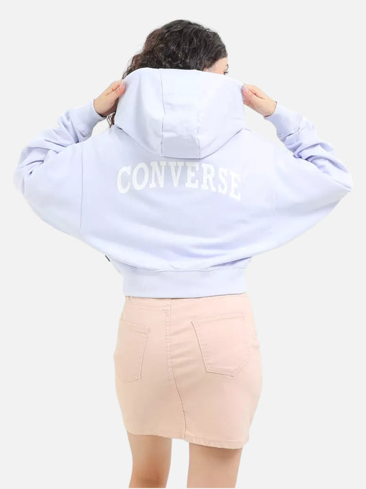 Campera Mujer Converse Retro Chuck FZ Graphic Lila