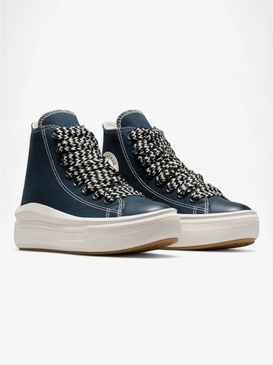Zapatillas Converse Chuck Taylor Move Hi Platform Azul Blanco