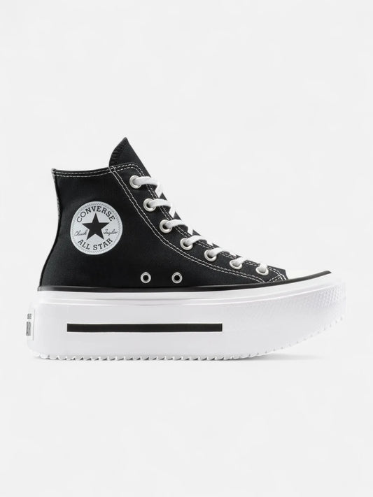 Zapatillas Converse Chuck Taylor Double Stack Hi Negro Blanco