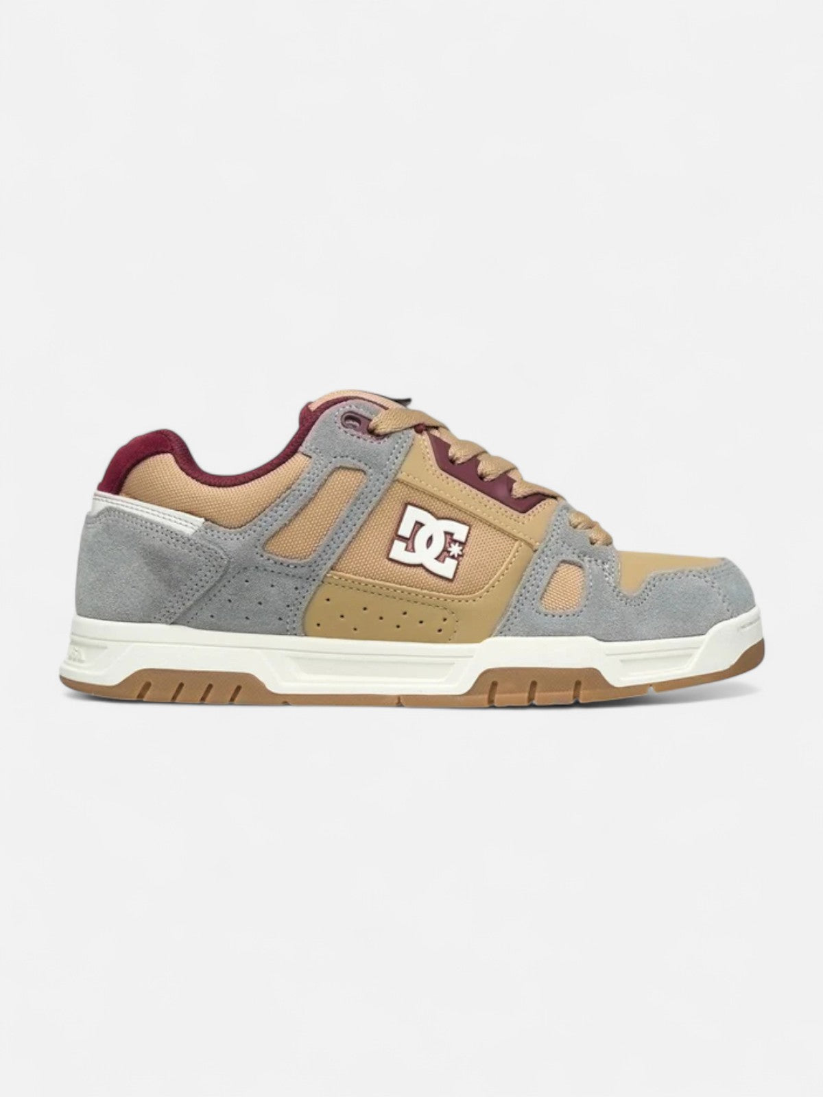 Zapatillas DC Stag Gris Bordo Beige