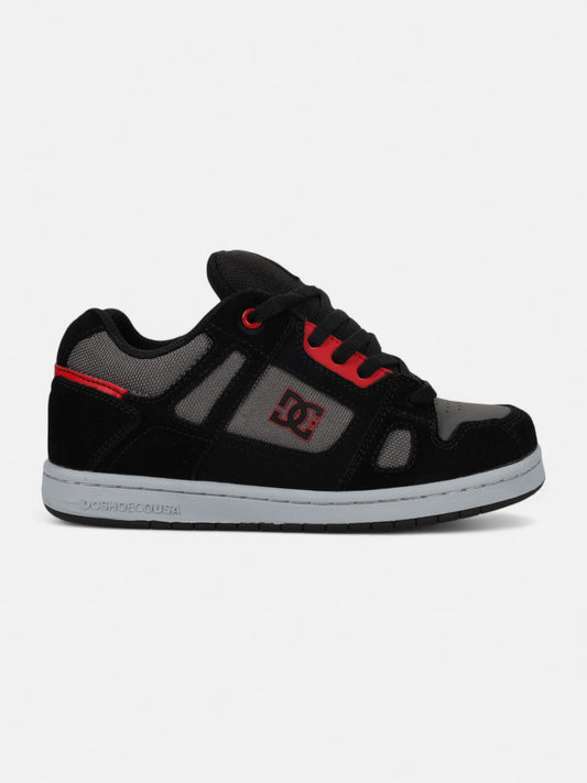 Zapatillas DC Stag Youth Negro Gris Rojo
