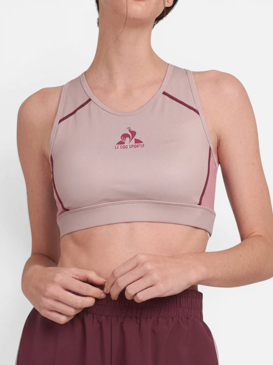Remera Mujer Le Coq Sportif Training Tull Top Beige