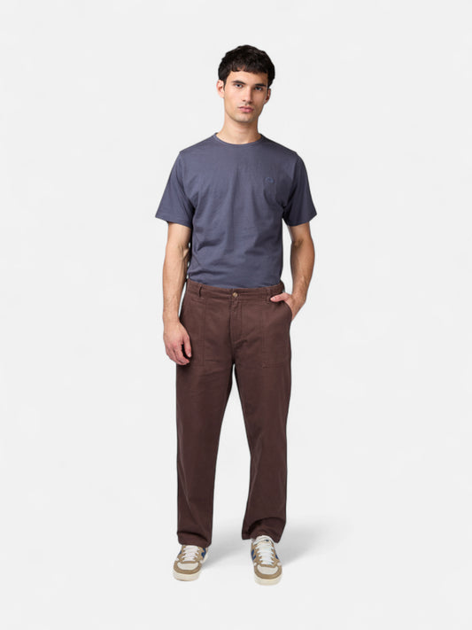 Pantalon Elepants Carpintero Gabardina Chocolate