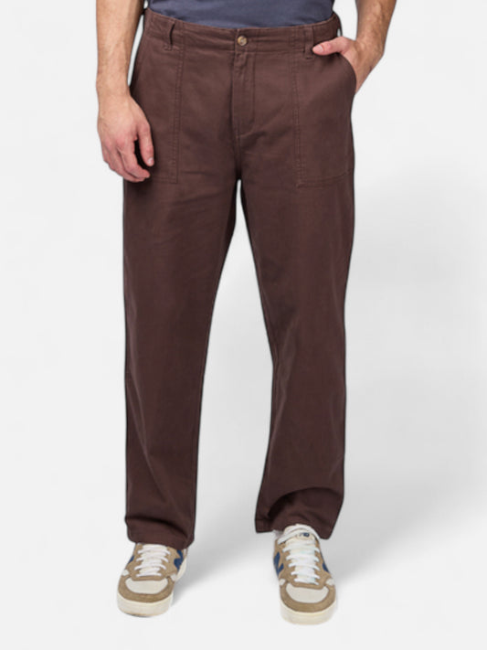 Pantalon Elepants Carpintero Gabardina Chocolate