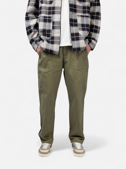 Pantalon Elepants Carpintero Gabardina Oliva