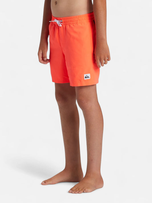 Malla Niño Quiksilver TB Volley Everyday Solid 14 Naranja