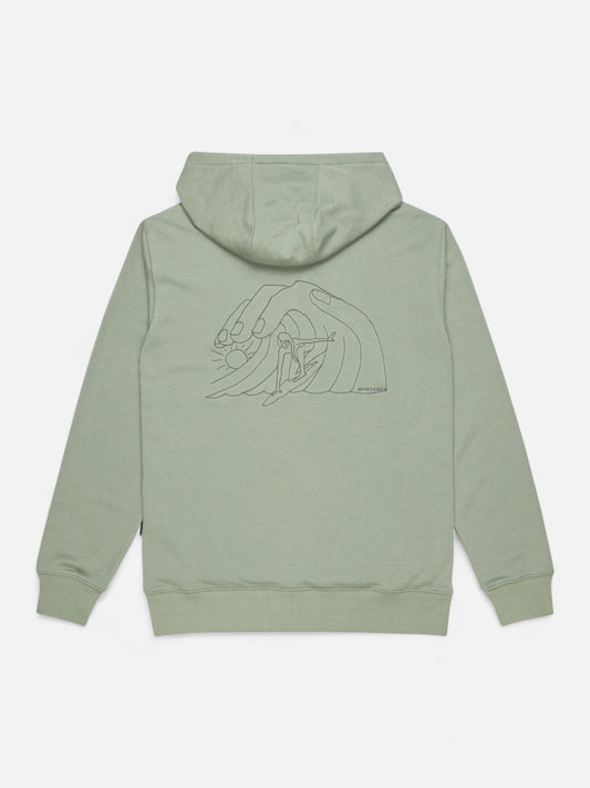 Buzo Quiksilver Graphic Mix Gris Verde