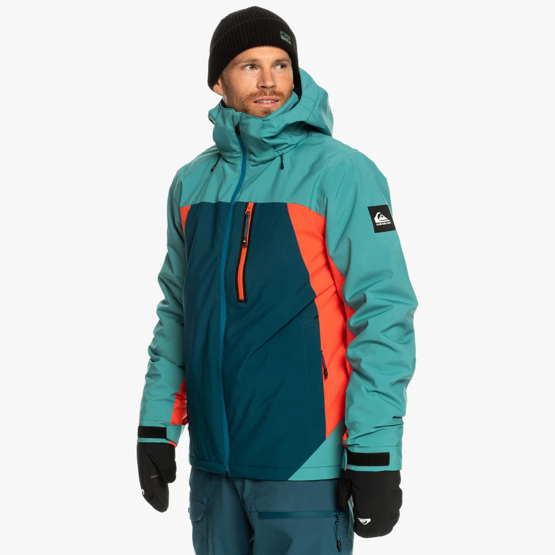 Campera Quiksilver Snow Mission Plus Azul Naranja - Indy
