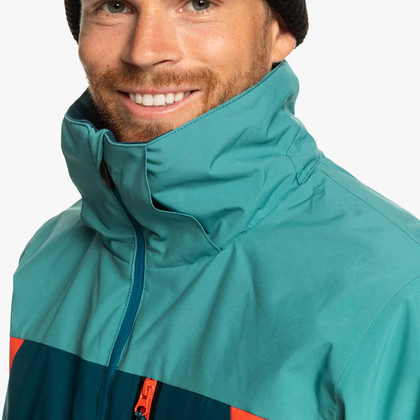 Campera Quiksilver Snow Mission Plus Azul Naranja - Indy