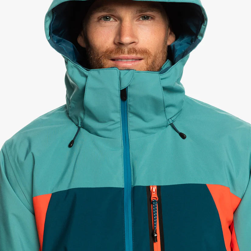 Campera Quiksilver Snow Mission Plus Azul Naranja - Indy