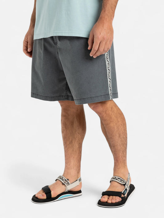 Malla Bermuda Quiksilver Taxer Global Heat Gris Oscuro