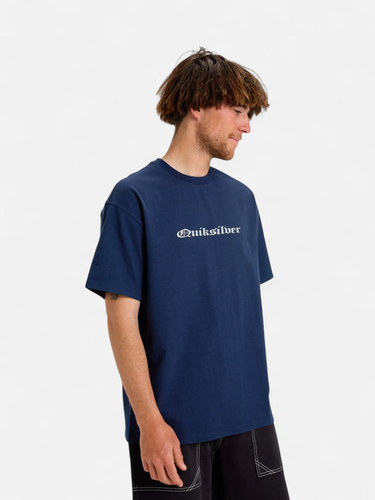 Remera Quiksilver Mercury Chrome Oldenglish Azul Marino