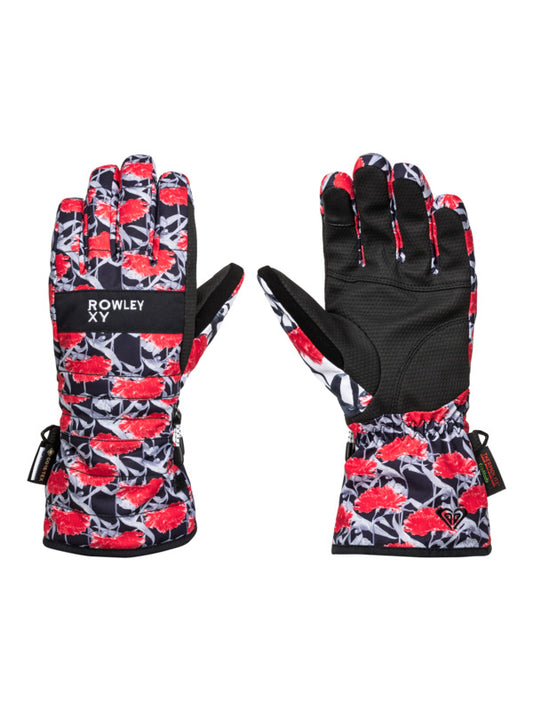 Guantes Snow Roxy Cynthia Rowley Floreado