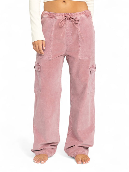 Pantalon Roxy Precious Cargo Cord Rosa