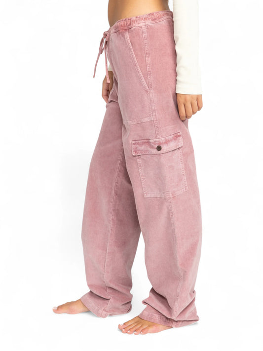 Pantalon Roxy Precious Cargo Cord Rosa