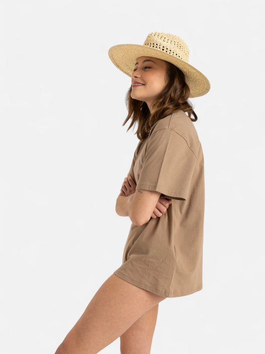 Remera Roxy Hangloose Poster Marrón