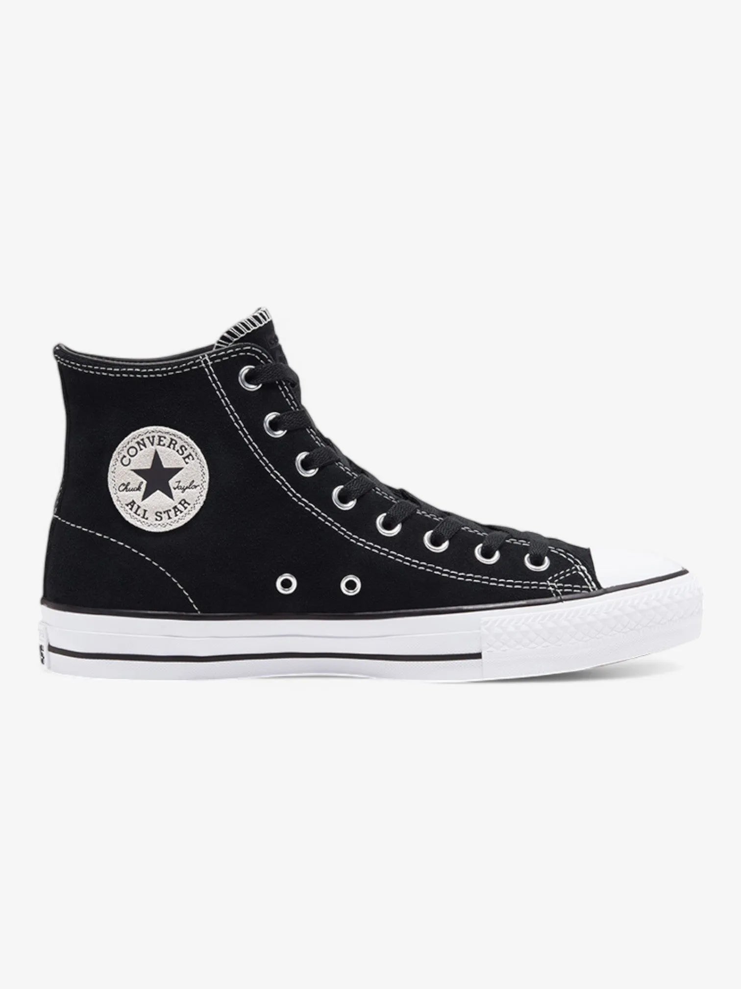 Zapatillas Converse All Star Cons Pro Suede Chuck 70 Hi Negro Blanco