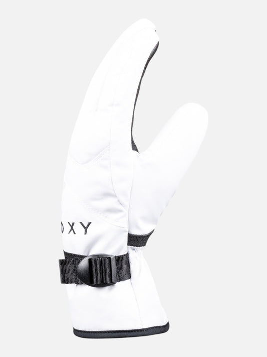 Guantes Roxy Snow Jetty Rosa Blanco
