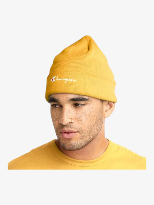 Gorro Champion Logo Amarillo