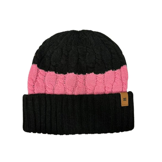 Gorro Snow Dc Luxe Mujer Negro Rosa - Indy