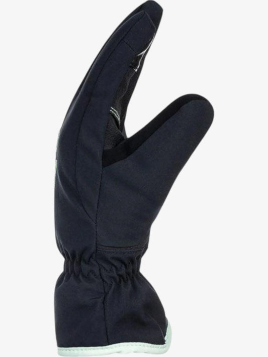 Guantes Snow Roxy Freshfields Niña Negro Verde