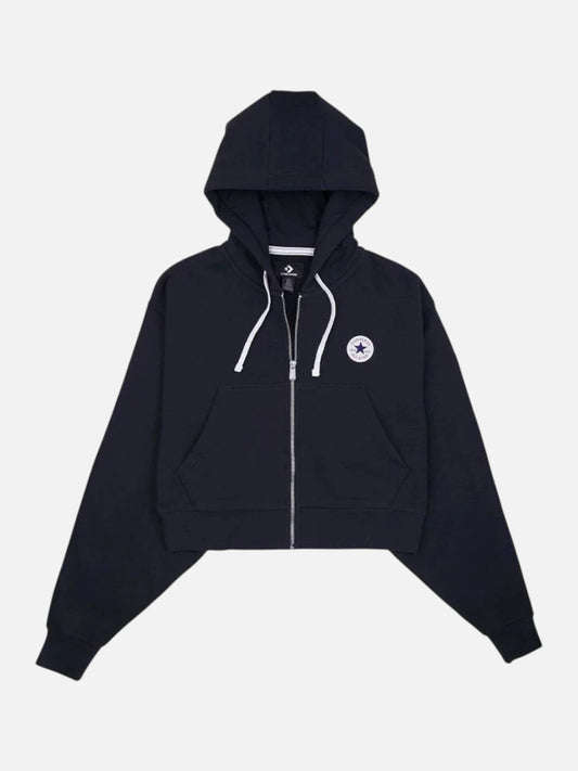 Buzo Mujer Converse Retro Chuck FZ Graphic Negro