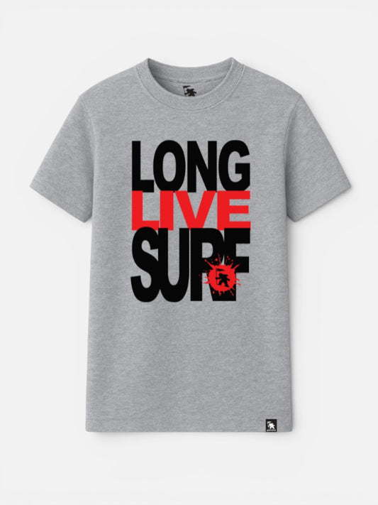 Remera Gotcha Long Live Gris Melange