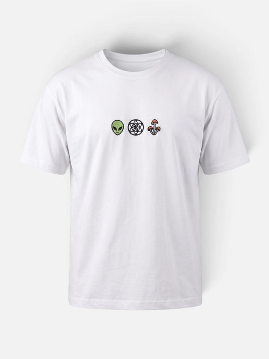 Remera Good God T-Shirt Bordado Good Blanco