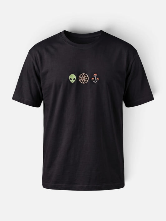 Remera Good God T-Shirt Bordado Good Negro