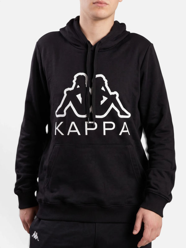 Buzo Kappa Logo Emmo Hoodie Negro