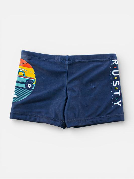 Malla Rusty Beach Safari Niño Azul