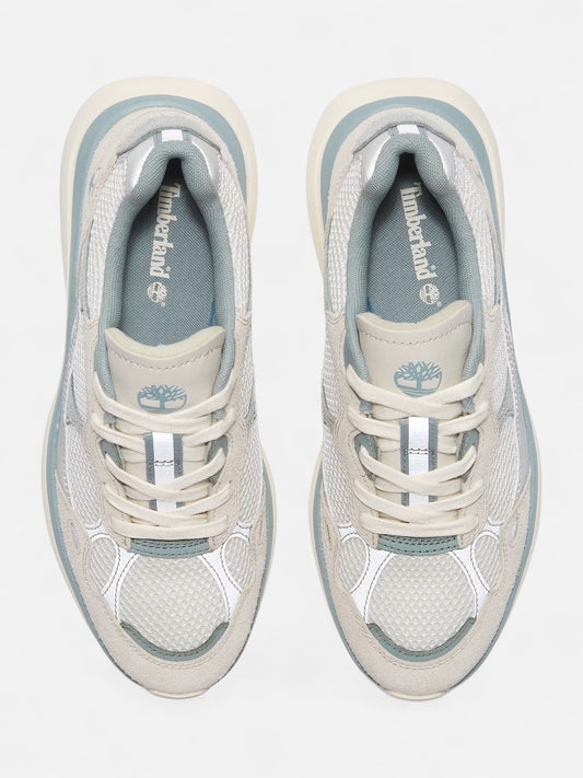 Zapatillas Timberland Mujer Hazel Lane Low Lace Plateado Gris Blanco