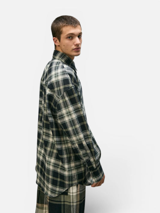 Camisa Elepants Over Viyela Cuadros Negro