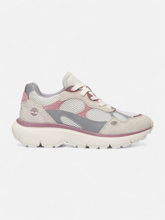 Zapatillas Timberland Mujer Hazel Lane Low Lace Plateado Blanco Violeta