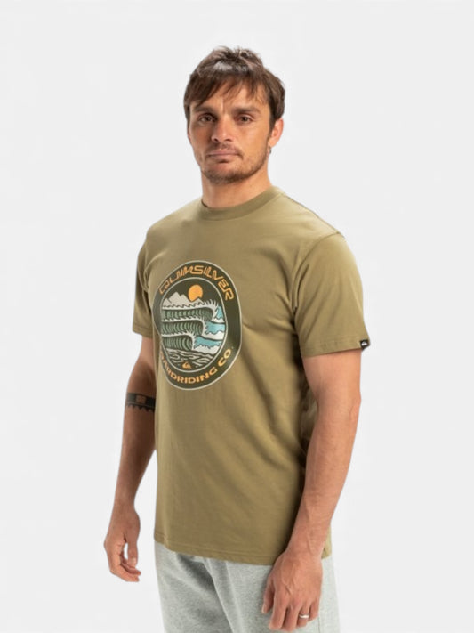 Remera Quiksilver Three Seas Beige