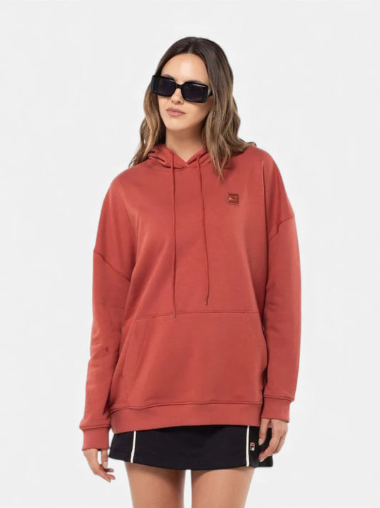 Buzo Fila Unisex Tour Oversized Ocre Rojo