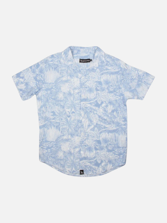 Camisa Gotcha Tropical Niño Celeste