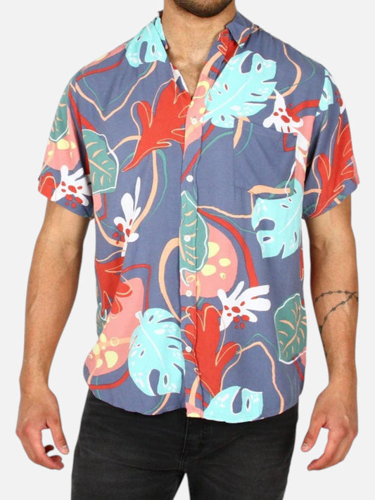 Camisa Gotcha Goolwa Celeste