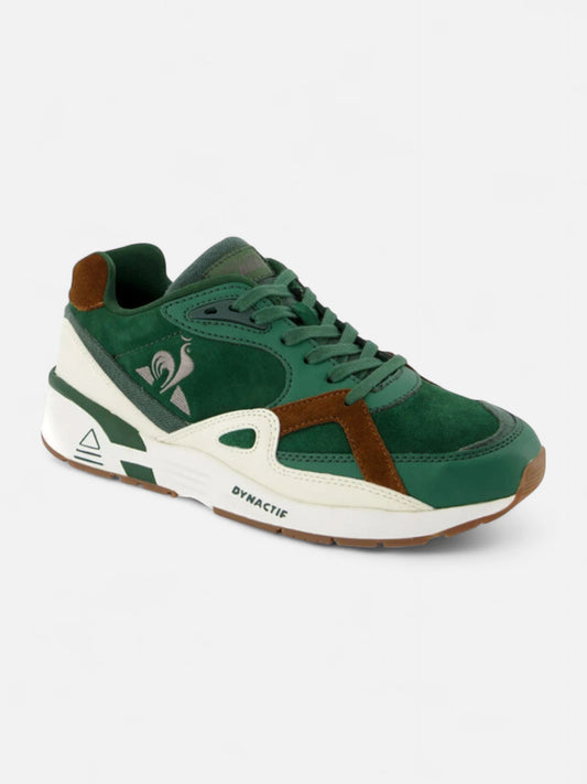 Zapatillas Le Coq Sportif R850 Urban Verde Blanco Marrón